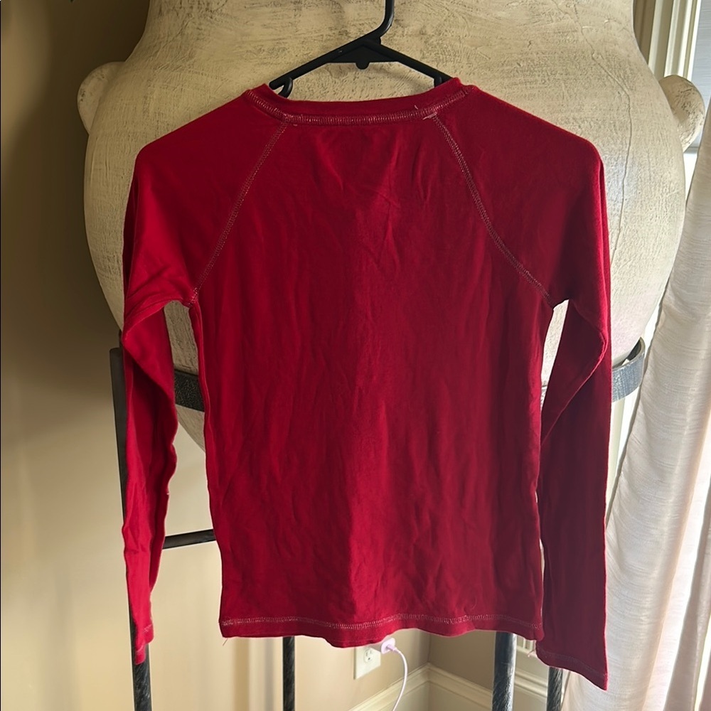 Faded Glory Red Button-Up Shirt - Picture 3 of 4